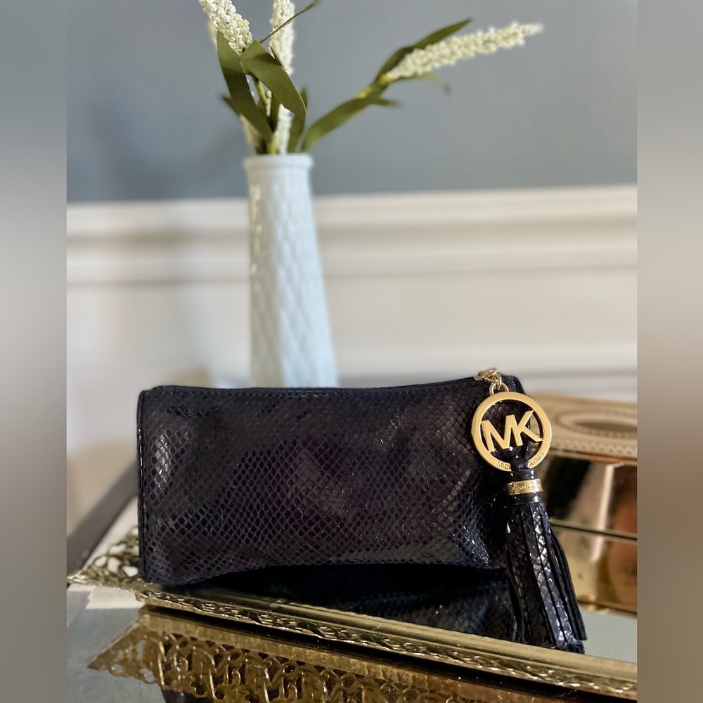 Michael Kors Embossed Mini Clutch Pouch